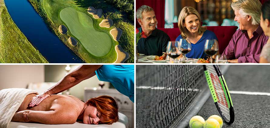 Golf, spa, pickelball, restaurant, Quail Ridge Lifestyle